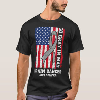 Grau werden im Mai Flagge Hirntumor-Bewusstsein Ge T-Shirt