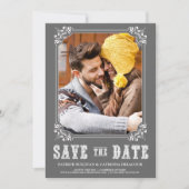 GRAU WESTERN SCRIPT ANKÜNDIGUNG DATUM FREIHALTEN (Vorderseite)