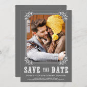 GRAU WESTERN SCRIPT ANKÜNDIGUNG DATUM FREIHALTEN (Vorne/Hinten)