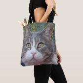 Grau-White Cat Tote Bag Tasche (Von Nahem)