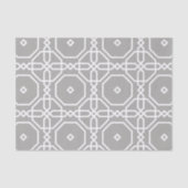 Grau-White-Geometric-Muster-Decoupage Seidenpapier (Vorderseite)