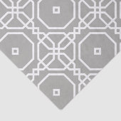 Grau-White-Geometric-Muster-Decoupage Seidenpapier (Ausschnitt)