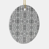 Grau White Stone Tiles Mosaic Muster Keramikornament (Rechts)