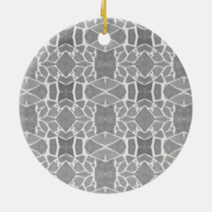 Grau White Stone Tiles Mosaic Muster Keramikornament