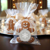 Grau Winter Snowflake Weihnachtsgeschenk Aufkleber