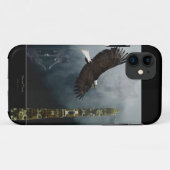 Grau Wolf, Adler & Haida Totem Pole Case-Mate iPhone Hülle (Rückseite (Horizontal))