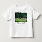 Grau Wolf & Alaskan Forest Wildlife Art T - Shirt (Vorderseite)