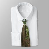 Grau Wolf & Forest Wildlife Earth Day Necktie Krawatte (Gebunden)