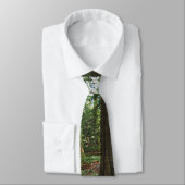 Grau Wolf & Forest Wildlife Earth Day Necktie Krawatte (Gebunden)