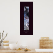 (Grau) WOLF HEART Art Poster (Küche)