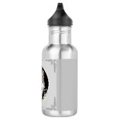 Grau Wolf Moon Mountains Night Sky Water Flasche Edelstahlflasche (Rechts)