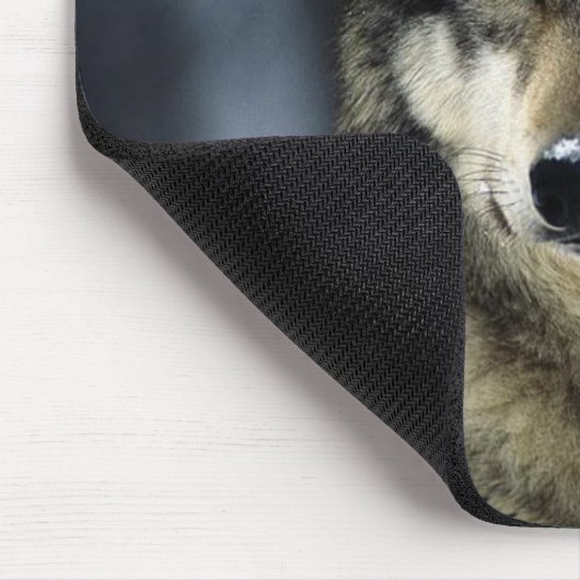 Grau-Wolfschnee Mousepad (Ecke)
