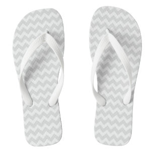 grau Zickzack Badesandalen