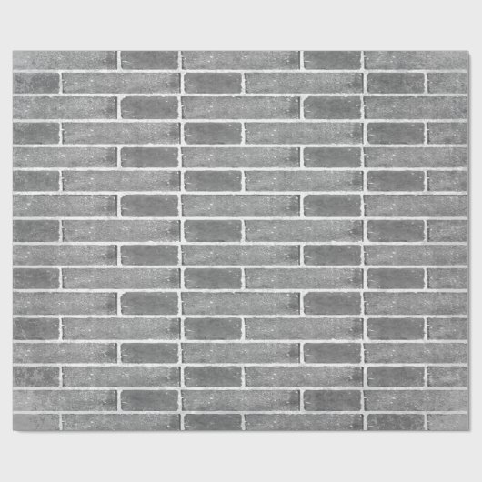 Grau-Ziegelmauer Texturwrapping Papier Geschenkpapier (Flach)