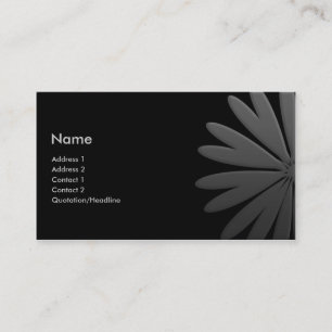 Grau zum Silber Visitenkarte