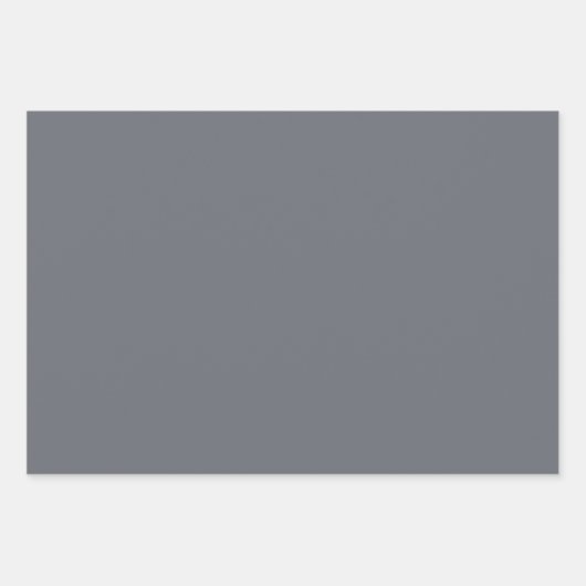 Grau ZUSTOMIZABLE Geschenkpapier Set (Vorderseite 2)