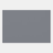 Grau ZUSTOMIZABLE Geschenkpapier Set (Vorderseite)