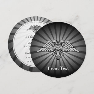 Grauadler mit zwei Köpfen Einladung