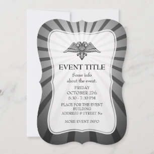 Grauadler mit zwei Köpfen Einladung