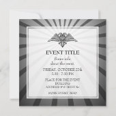 Grauadler mit zwei Köpfen Einladung (Rückseite)