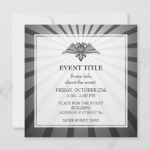 Grauadler mit zwei Köpfen Einladung