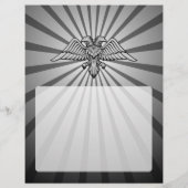 Grauadler mit zwei Köpfen Flyer (Hinten)