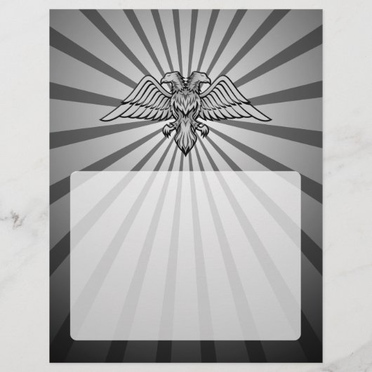 Grauadler mit zwei Köpfen Flyer (Hinten)