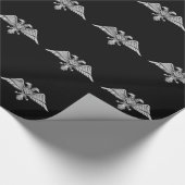 Grauadler mit zwei Köpfen Geschenkpapier (Ecke)