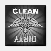 Grauadler mit zwei Köpfen Magnet (Vorne)