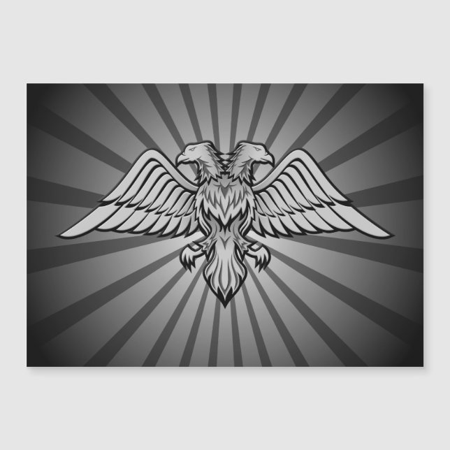 Grauadler mit zwei Köpfen Magnetkarte (Vorderseite)