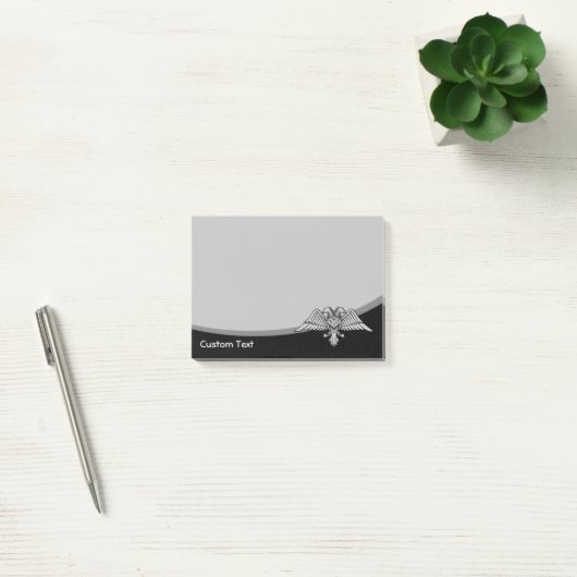 Grauadler mit zwei Köpfen Post-it Klebezettel (Büro)