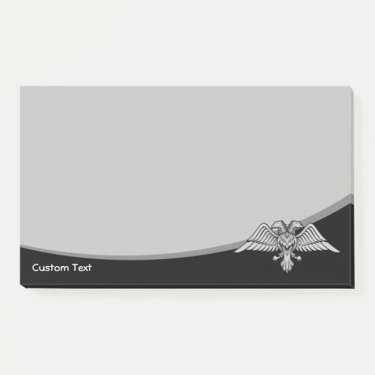 Grauadler mit zwei Köpfen Post-it Klebezettel (Vorderseite)