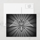 Grauadler mit zwei Köpfen Postkarte (Vorne/Hinten)