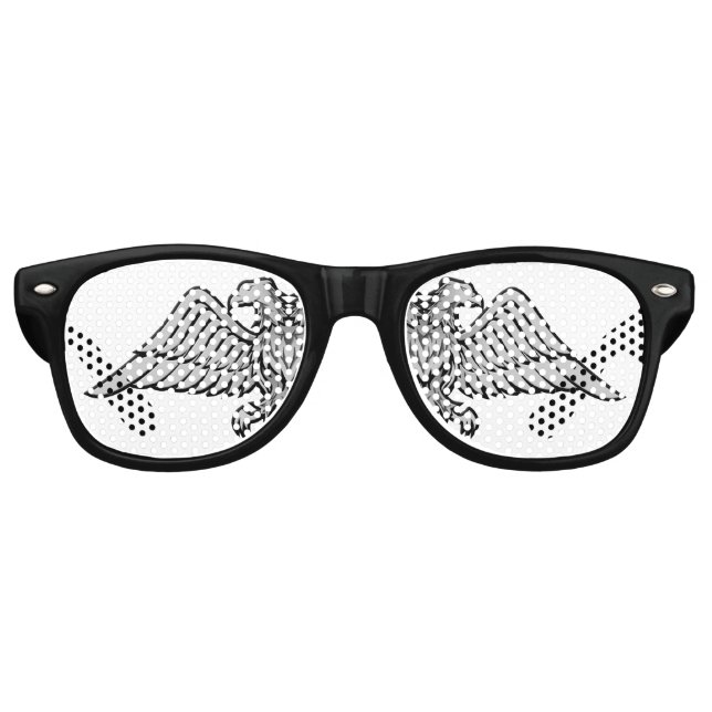 Grauadler mit zwei Köpfen Sonnenbrille (Vorderseite)
