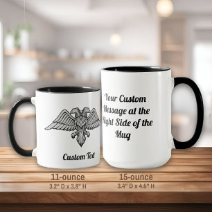 Grauadler mit zwei Köpfen Tasse