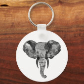 Grauafrikanischer Elefant Schlüsselanhänger (Vorderseite)