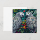 Grauafrikanischer Kakao-Beeren-Duet (Vorne/Hinten)