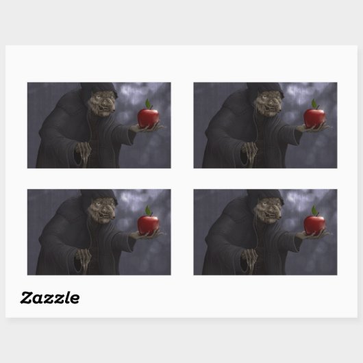 Grauapfel Rechteckiger Aufkleber (Blatt)