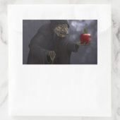 Grauapfel Rechteckiger Aufkleber (Tasche)