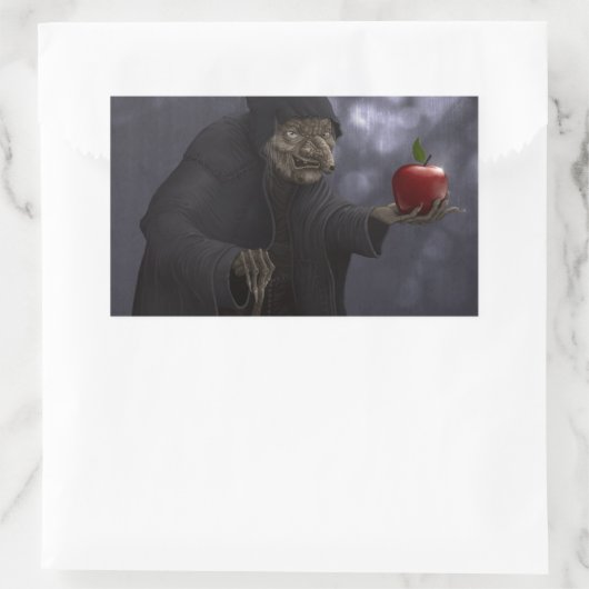 Grauapfel Rechteckiger Aufkleber (Tasche)