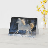 Grauarabäer, die in Schneemanie fließen Karte (Gelbe Blume)