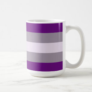 Grauasexuelle Pride-Flagge Kaffeetasse