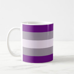 Grauasexuelle Pride-Flagge Kaffeetasse