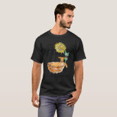 Graubäder in einer Tube mit Sonnenblumen T-Shirt (Vorne ganz)