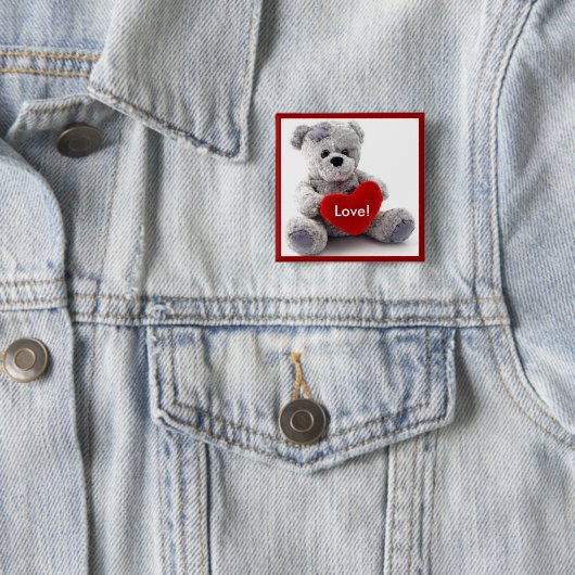 Graubär mit Herz Button (Beispiel)