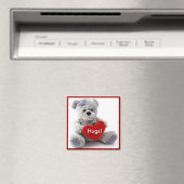 Graubär mit Herz Magnet (In Situ (Geschirrspüler))