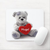 Graubär mit Herz Mousepad (Mit Mouse)