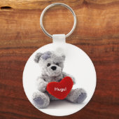 Graubär mit Herz Schlüsselanhänger (Vorderseite)