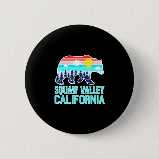 Graubär olympic valley kalifornien vintage button (Vorderseite)