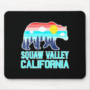 Graubär olympisches Tal Kalifornien Vintage Mousepad